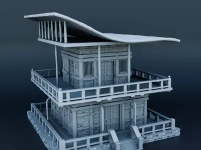 Japanese house 3D print model