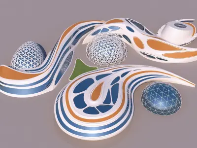 0089 - Organic Building 3D model