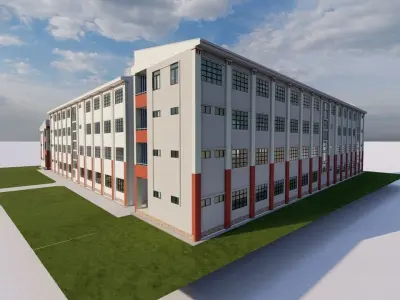 School-University- High School 3D model