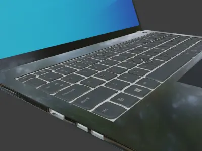 Laptop Low-poly 3D model