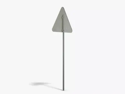 Wild Animals Sign Low-poly 3D model