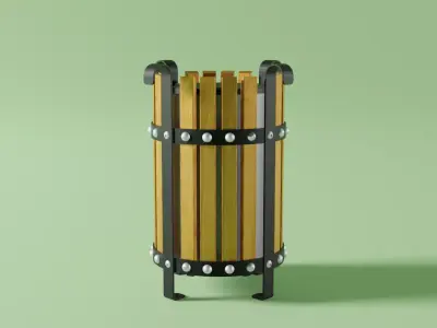 Street Trash Low-poly 3D model