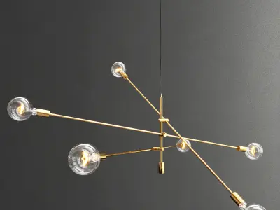 Mobile chandelier grand 3D model