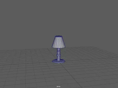 Table lamp  Free low-poly 3D model