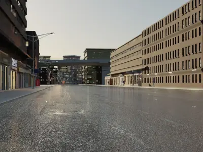 City street 3D model order