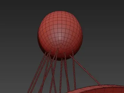 Chandelier circle hanging 3D model