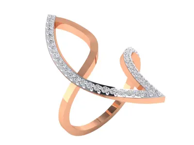 Women Ring Render 3dm STL MTL SLC JCD OBJ FBX Details 3D print model 33