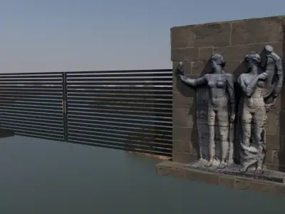 Berlin eagle WW2 Olympic gate Adler Mega rare 3D model ver02 3D model