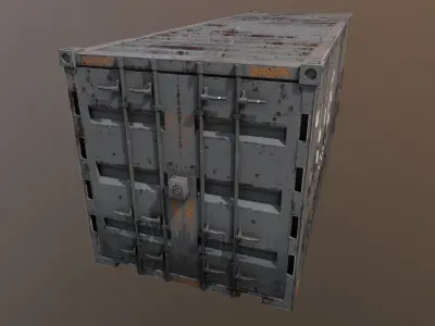 Storage Containter Low-poly 3D model