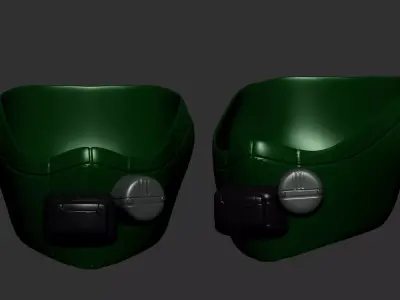 gas mask helmet scifi high poly sculpt 3d printable ver 3 3D model