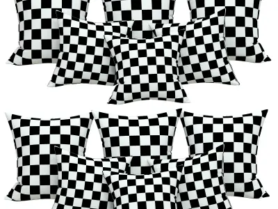 Seat pillows 1 3D model