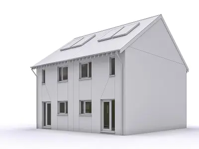 Townhouse 03 Low-poly 3D model purchase