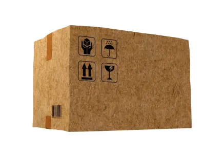 Caja de carton 3D model