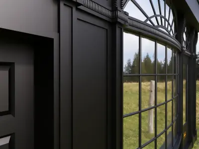 front cafe coffee shop 3D model  3D model