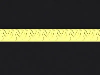 carved baguett 3D model