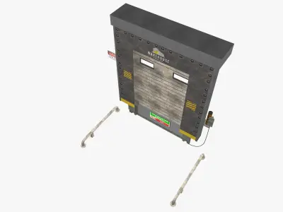 Loading Dock Door Low-poly 3D model