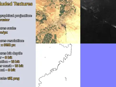 Ahvaz Iran City Landscape 3D Model 3D model