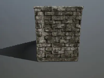 stairs stone staircase Low-poly 3D model