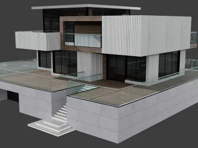 MODERN HOUSE NO21 A 3D model