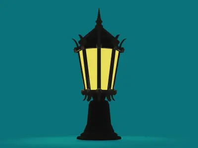 Big Lamp  Low-poly 3D model purchase