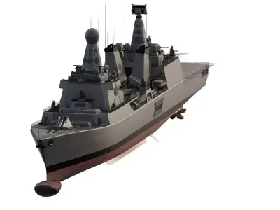 GREEK NAVY MULTI TASKING DESTROYER 3D model