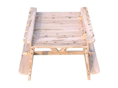 Rifle rack table Low-poly 3D model