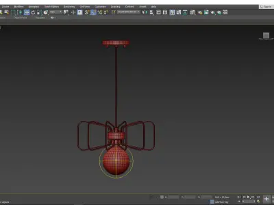 Daisy Pendant Light Low-poly 3D model