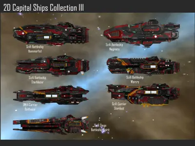 2D Capital Ships Collection III Texture