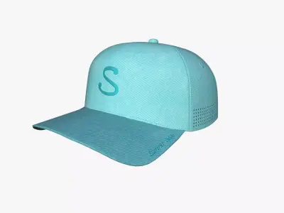 Cap A09 Light Blue - Character Fashion Design Low-poly 3D model