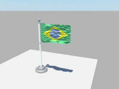 Brazil Flag 3D model