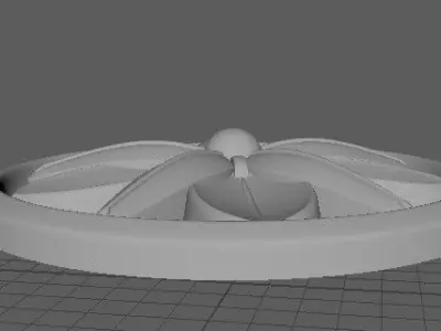 rosette flower 3D model 6