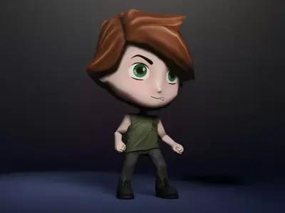 3D character - Jim Low-poly 3D model