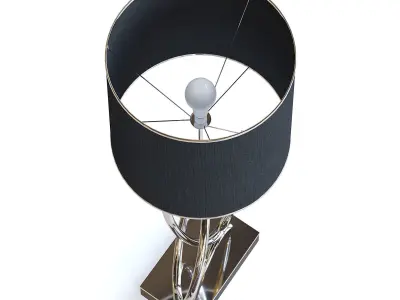 Black Table Lamp 3D model