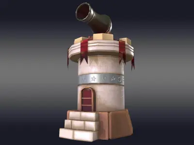 Cannon Tower 3D model