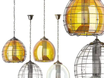 Bernoulli Pendant set by TIMOTHY OULTON 3D model