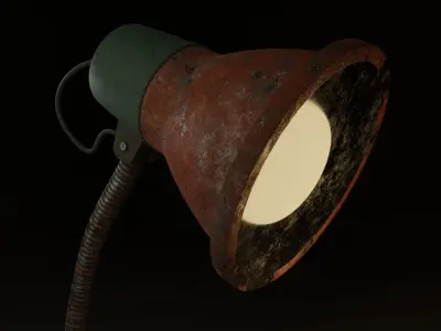 Desk Lamp Low-poly 3D model