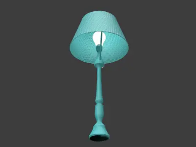 Lampshade Lamp Low-poly 3D model purchase