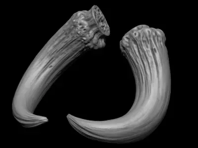 3D PRINTABLE MYTHOSAUR HORNS - THE MANDALORIAN STAR WARS 3D print model