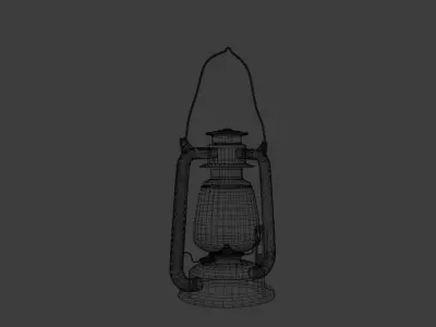 Lantern 001 Low-poly 3D model