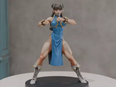 Chun-Li street fighter 3D print model