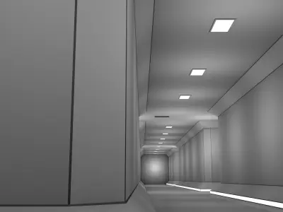 Sci Fi Corridor 3D model