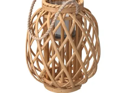 Lantern Samoa and Mauritius Willow Wood 3D model