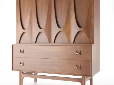 Broyhill Brasilia Tall Dresser - Gentleman Chest 3D print model