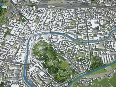 Ljubljana  Low-poly 3D model