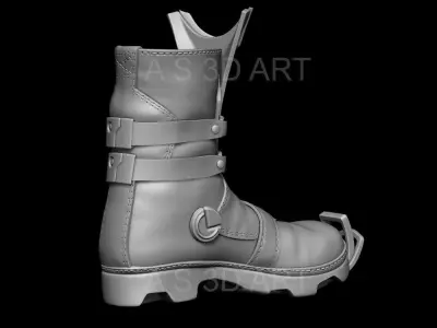 Sci fi shoes vol1 highpoly zbrush 3D model
