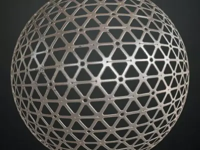 Silver Metal Plate Transparent PBR Seamless Texture