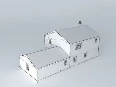 Colonial Revival Free 3D model