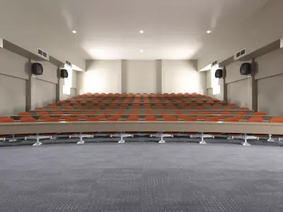 Auditorium Lecture Theatre Interior 3D Model Scene 3D model