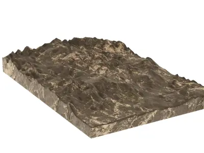 Lava terrain 3D model