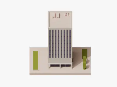 Office Building 01 Low-poly 3D model